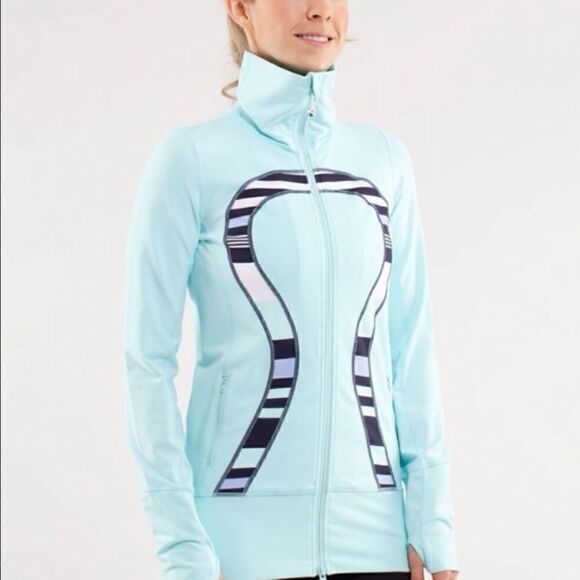 Lululemon Heathered Aquamarine In Stride Jacket - Picture 1 of 12